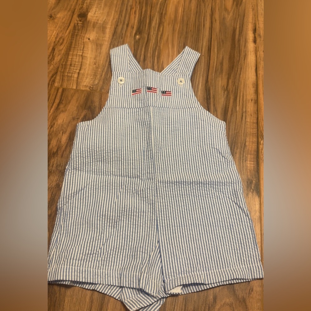 Seer Sucker American Flag Jon Jon.